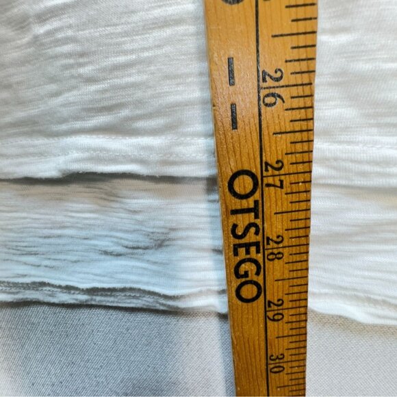 Chicos Ultimate Tee Blouse Top Womens XXL White Floral Embroidered Summer Casual - Picture 7 of 11